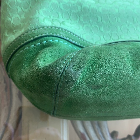 Green Coach Handbag - Picture 12 of 14